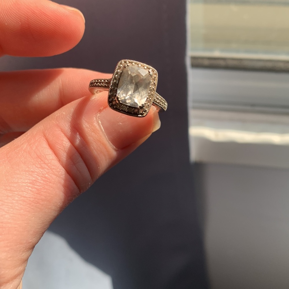One white sapphire ring size 7 925 from Michael Hill jewellers